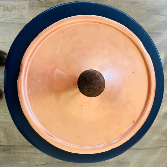 Vintage MCM Copper & Brass Skillet Dish Set - Picture 4 of 13